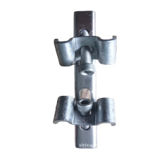 Double clamp galvanized steel grating clip